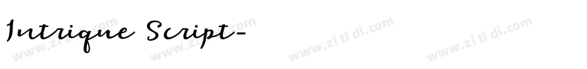 Intrique Script字体转换